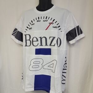 Hudson Rare mercedes Benz 1984 Benzo Reflective Shirt/White Graphic/Size L/NWT